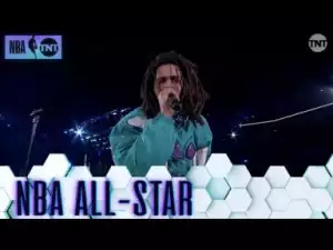 J. Cole Performs Medley During 2019 Nba All-star Game Halftime Show